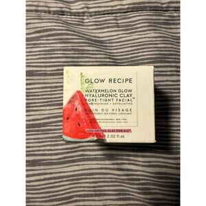 Glow Recipe Watermelon Glow Hylaronic Clay Pore Tight Facial Mask NIB Sealed